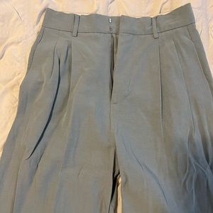 Wide leg flowy pants in light blue